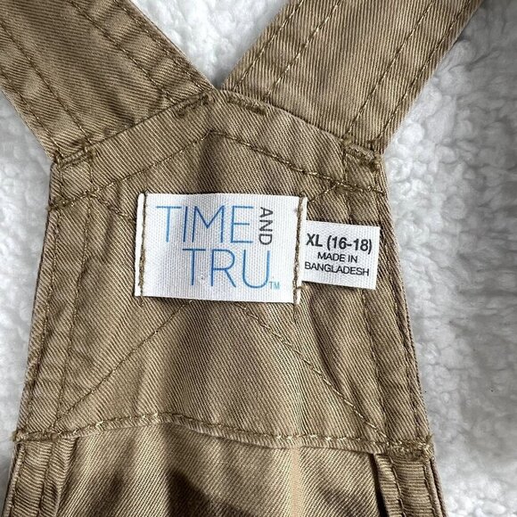 Time and Tru Regular Fit Bib Overall XL Coveralls Dungarees Farmcore Countrycore - Picture 5 of 10